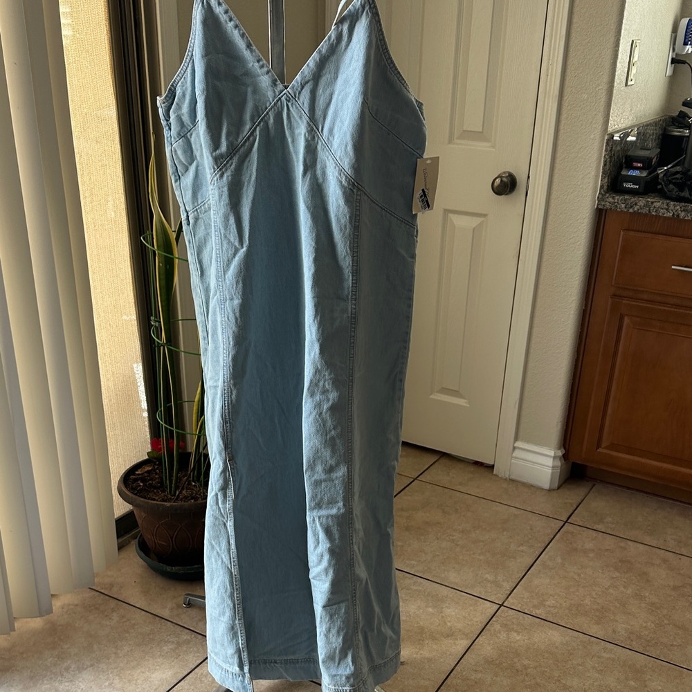 Universal Thread Asymmetrical Denim Dress - Light Blue